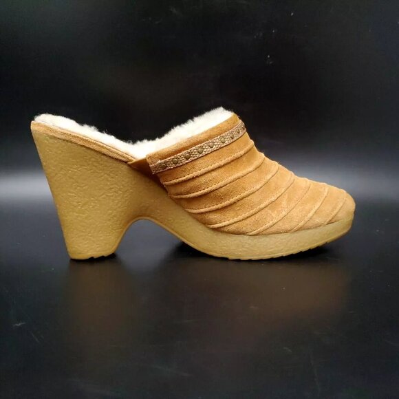Cole Haan Suede Devon Clog Mules Heels Shoes Women's Size 8.5 - Picture 7 of 12
